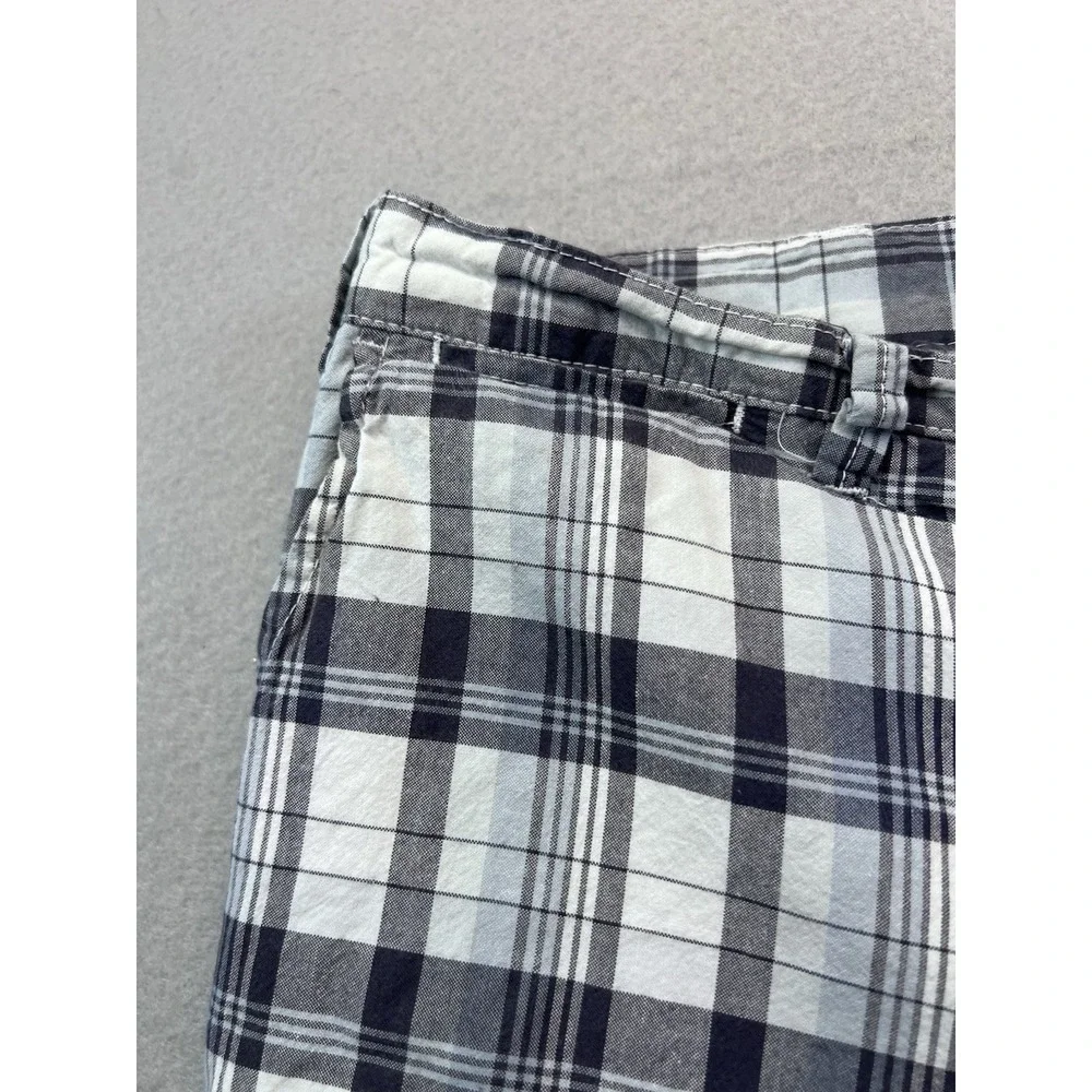 Gap Shorts Plaid Flat Front Cotton‎ Bermuda 9.5